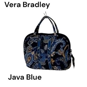RARE FIND! Original Java Blue! Vera Bradley Java Blue Bowler Handbag - Vintage-